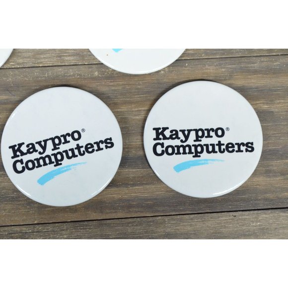 Kaypro Computer Manufacturer Button Pin Lot Microcomputer Promo - Picture 4 of 5